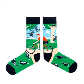 A Leisurely Cycle - Men's Socks