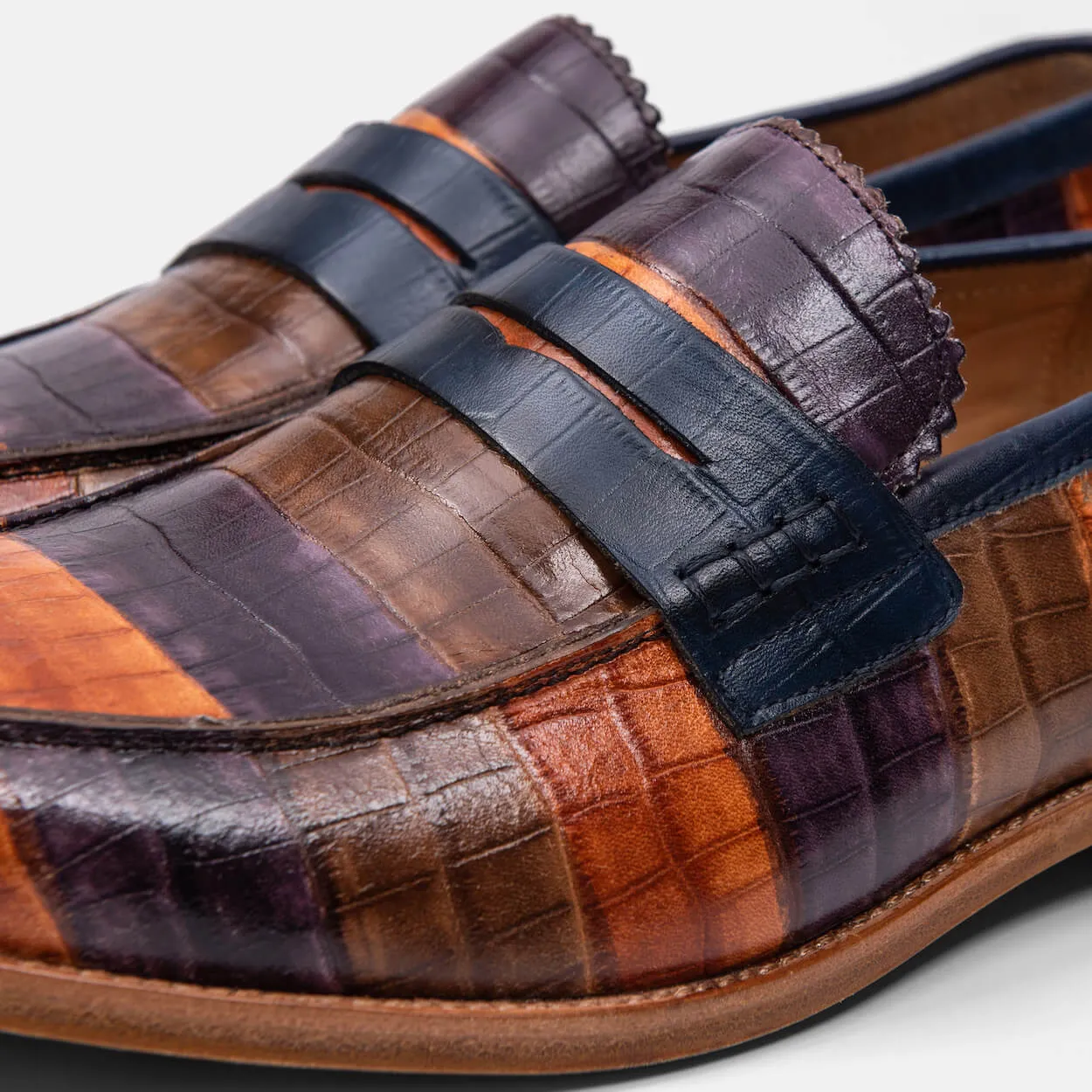 Abe Badlands Leather Penny Loafers