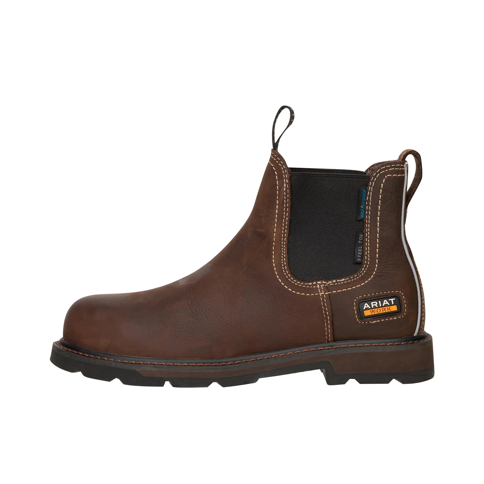 Ariat Groundbreaker Chelsea Steel Toe Dark Brown