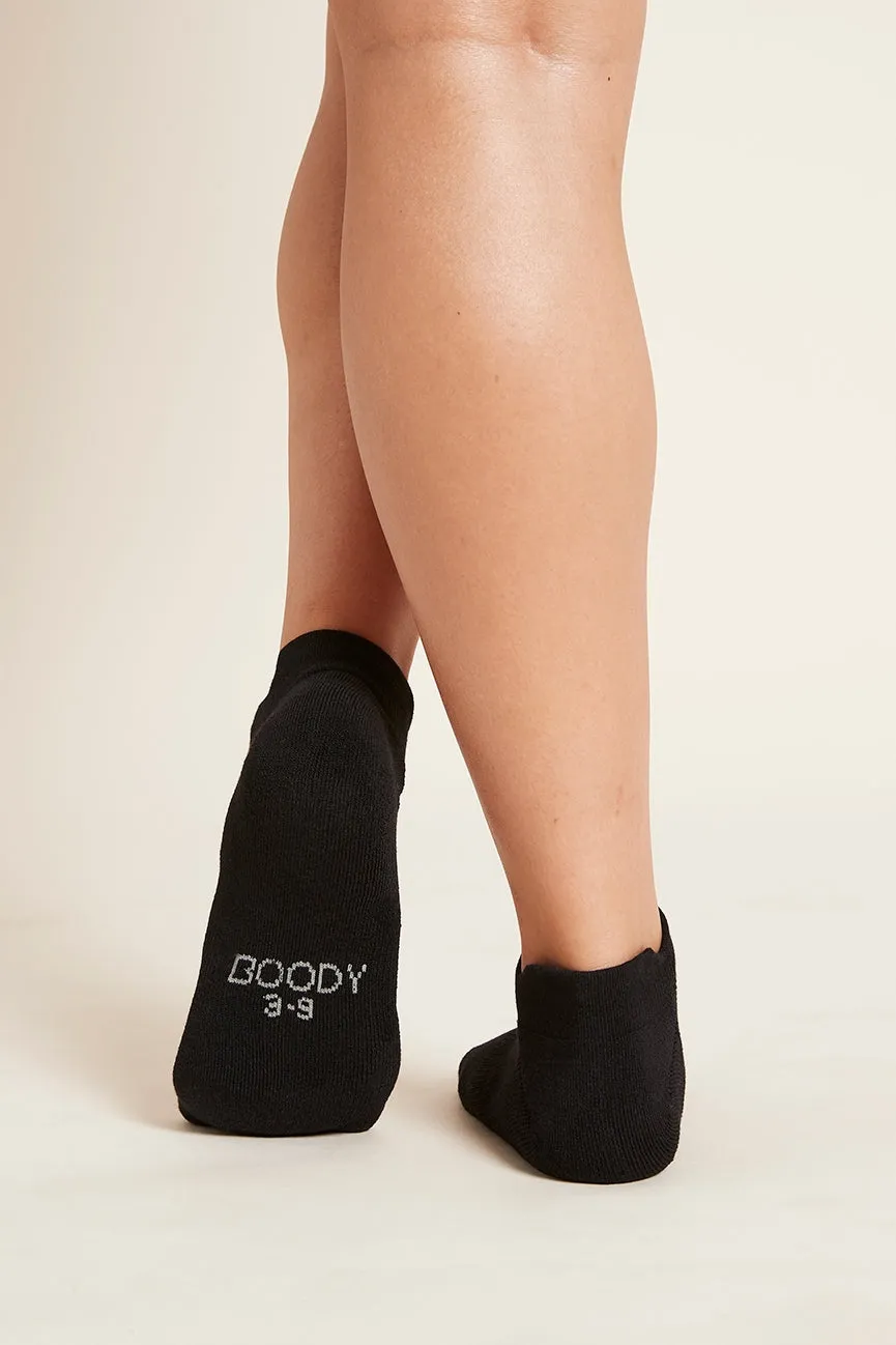 Bamboo Ankle Sport Socks - Black , White