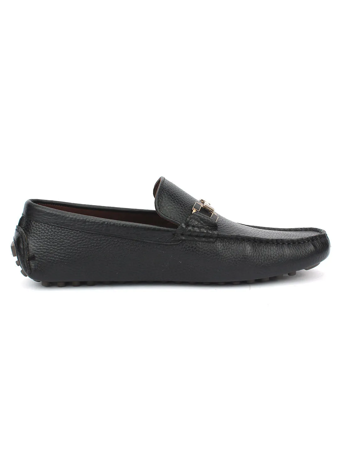 Bingo Black Loafers with Buckle