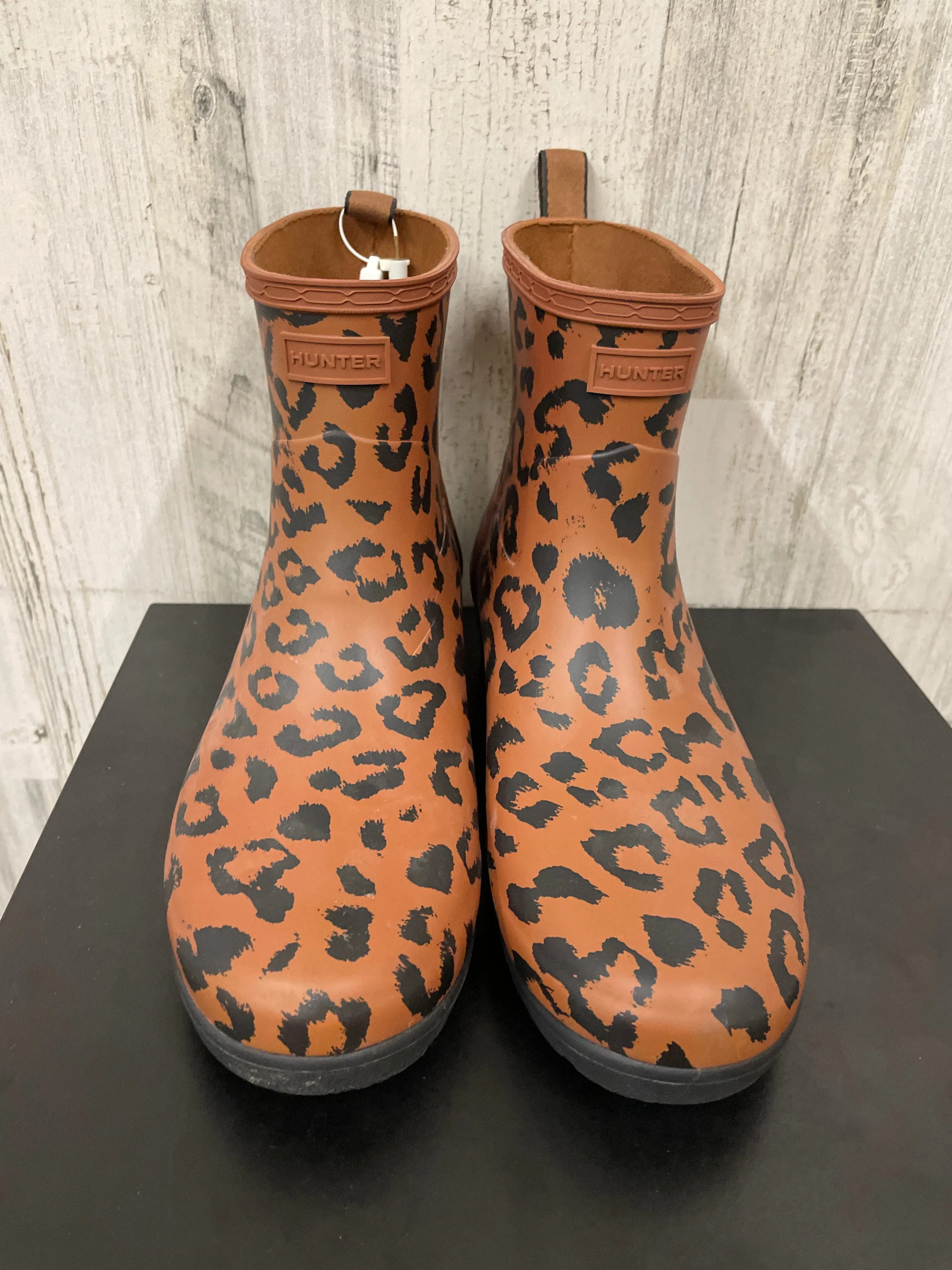 Boots Rain By Hunter In Animal Print, Size: 11