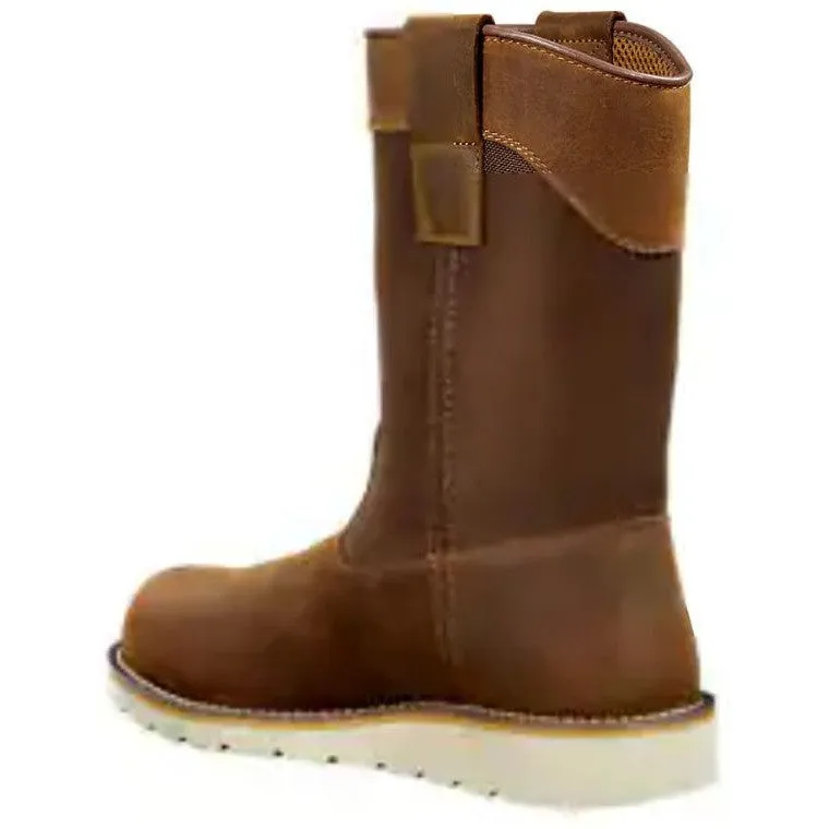 Carhartt Men's 10 Steel Toe WP Wedge Wellington Work Boot -Brown- FW1232-M