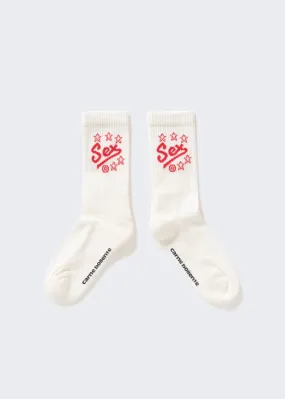 Carne Bollente Socks Shocks White