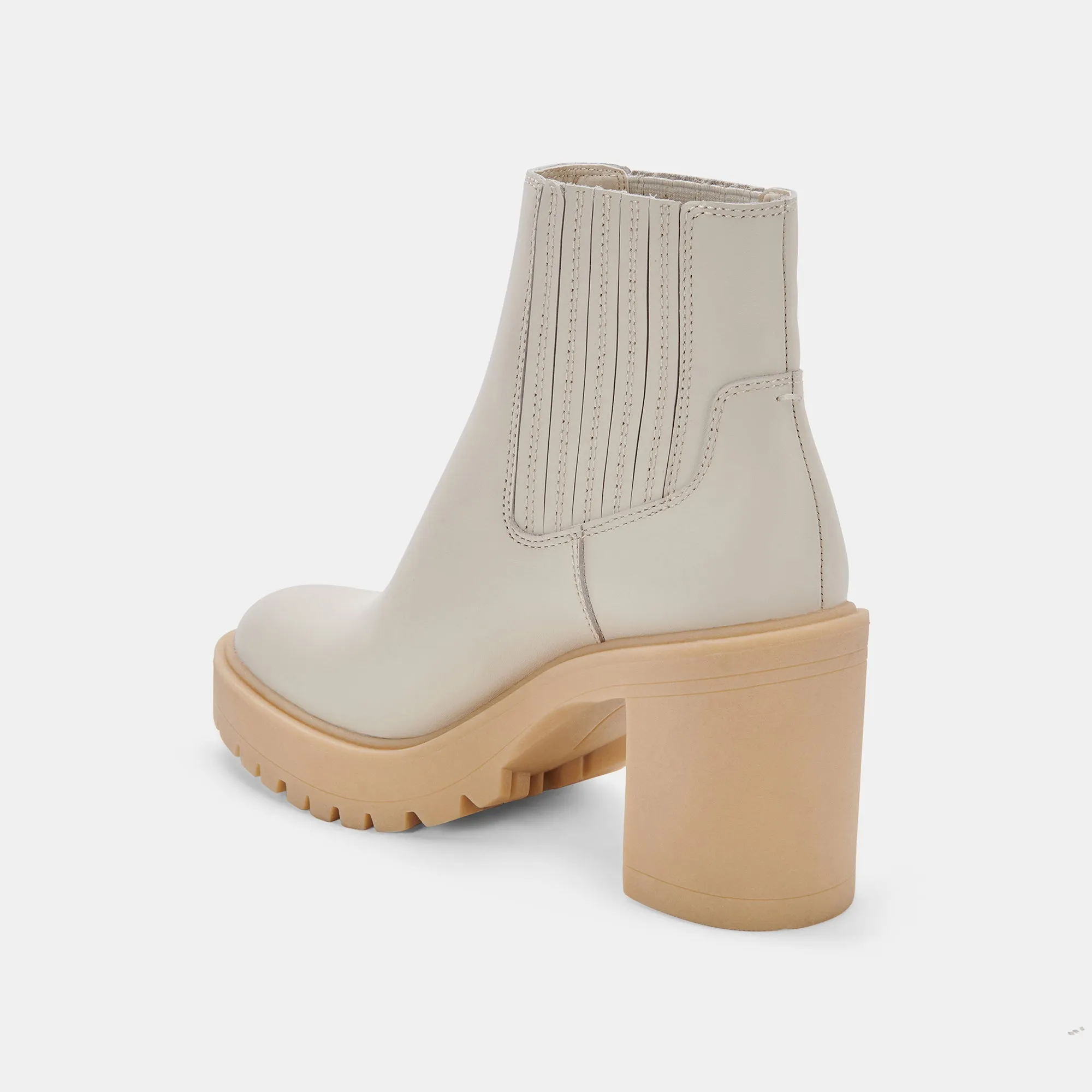 CASTER H2O BOOTIES IVORY LEATHER