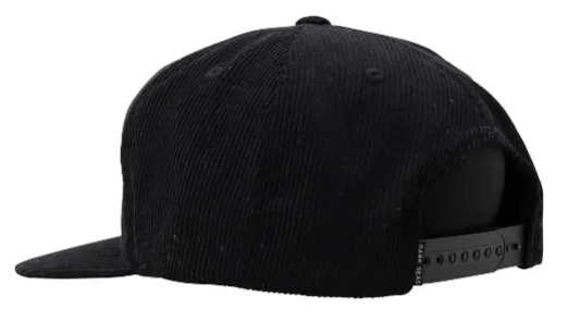 DARK SEAS - TRIDENTS CORDUROY HAT - BLACK