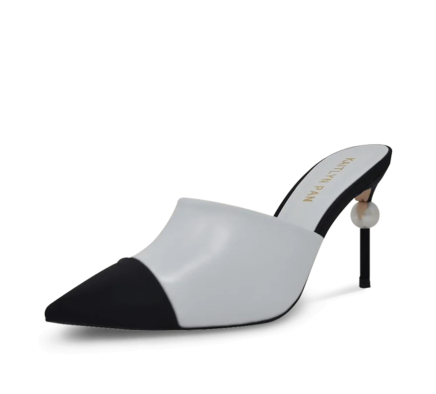 Debbie Two Tone Pearl Mules