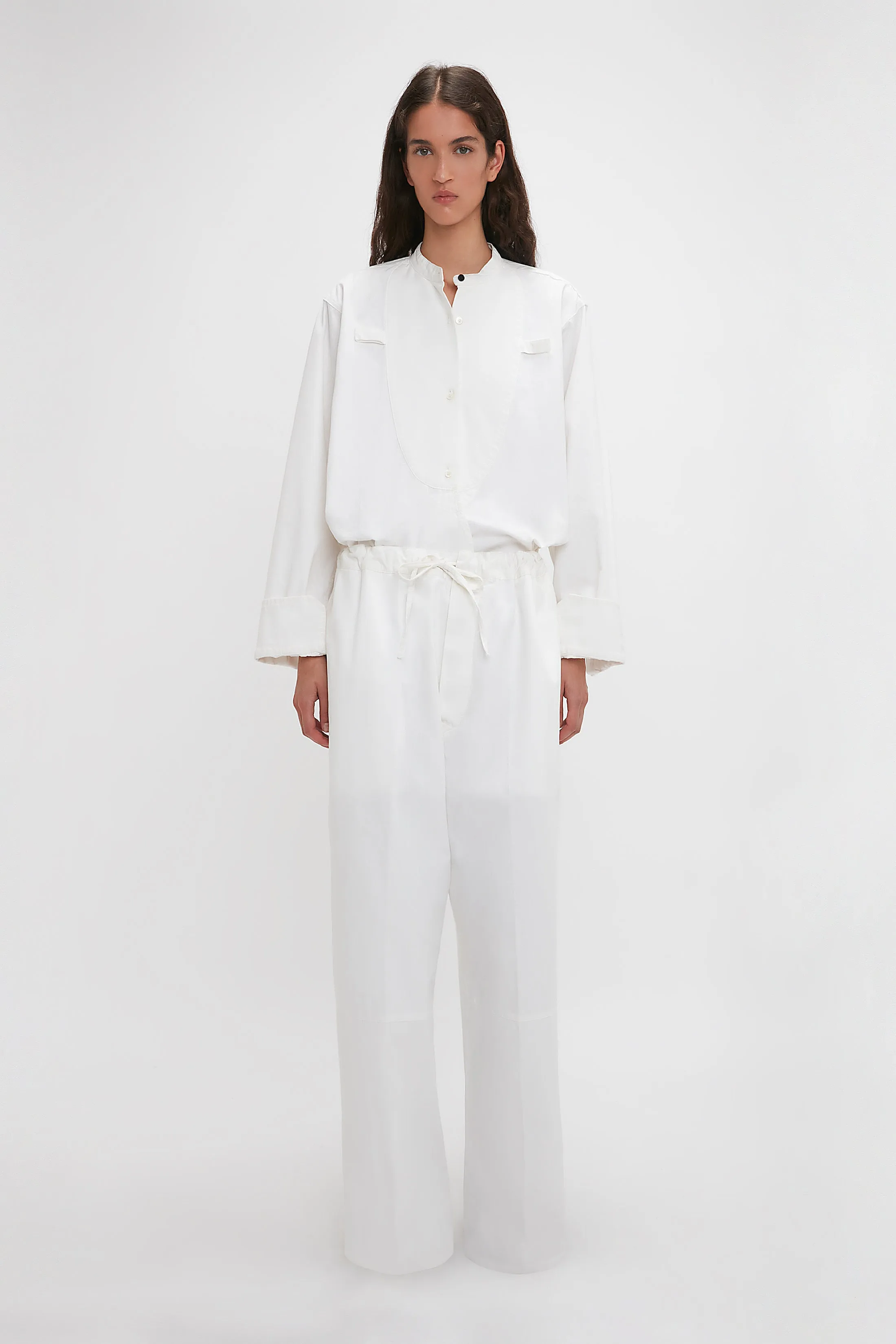 Drawstring Pyjama Trouser In Washed White