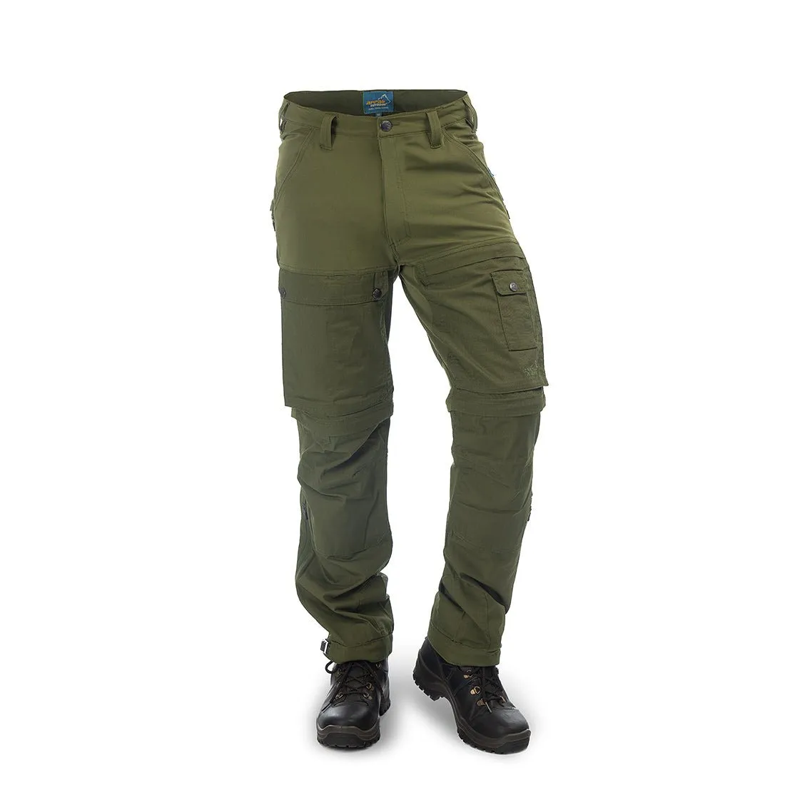 Flexible Zip-off Men Pant (Green)