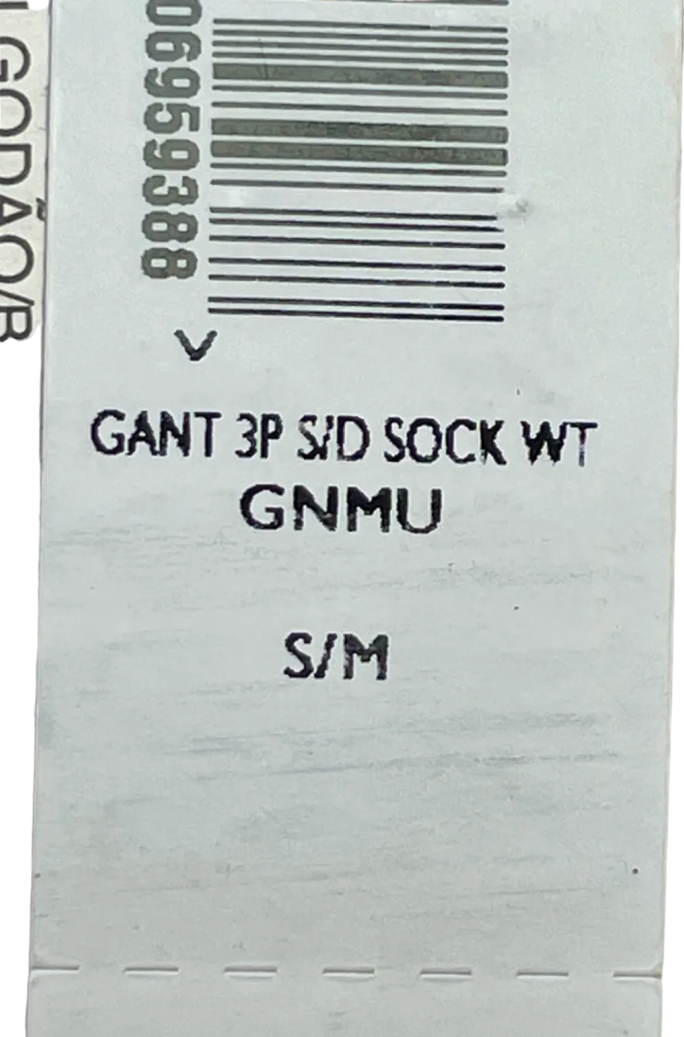 Gant White/Black Stripe Socks UK S/M