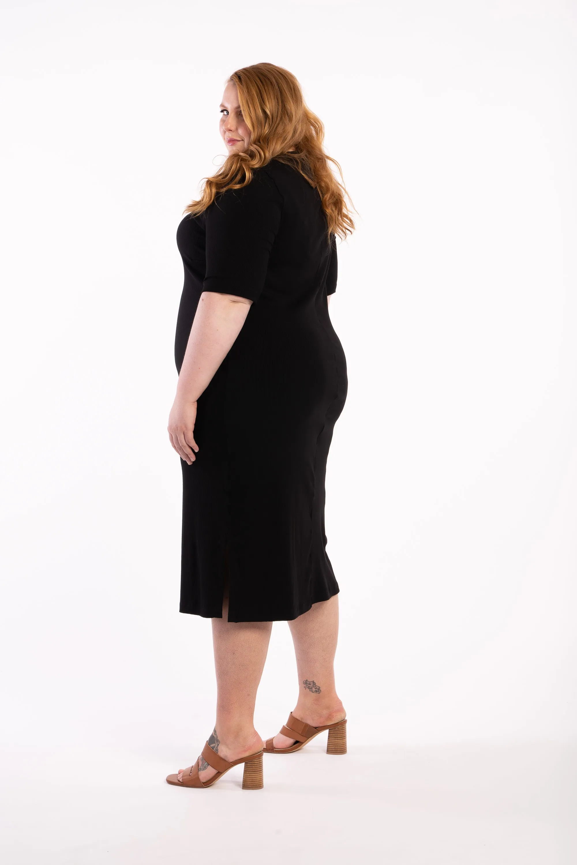 Good As Hell Rib Dress - Black