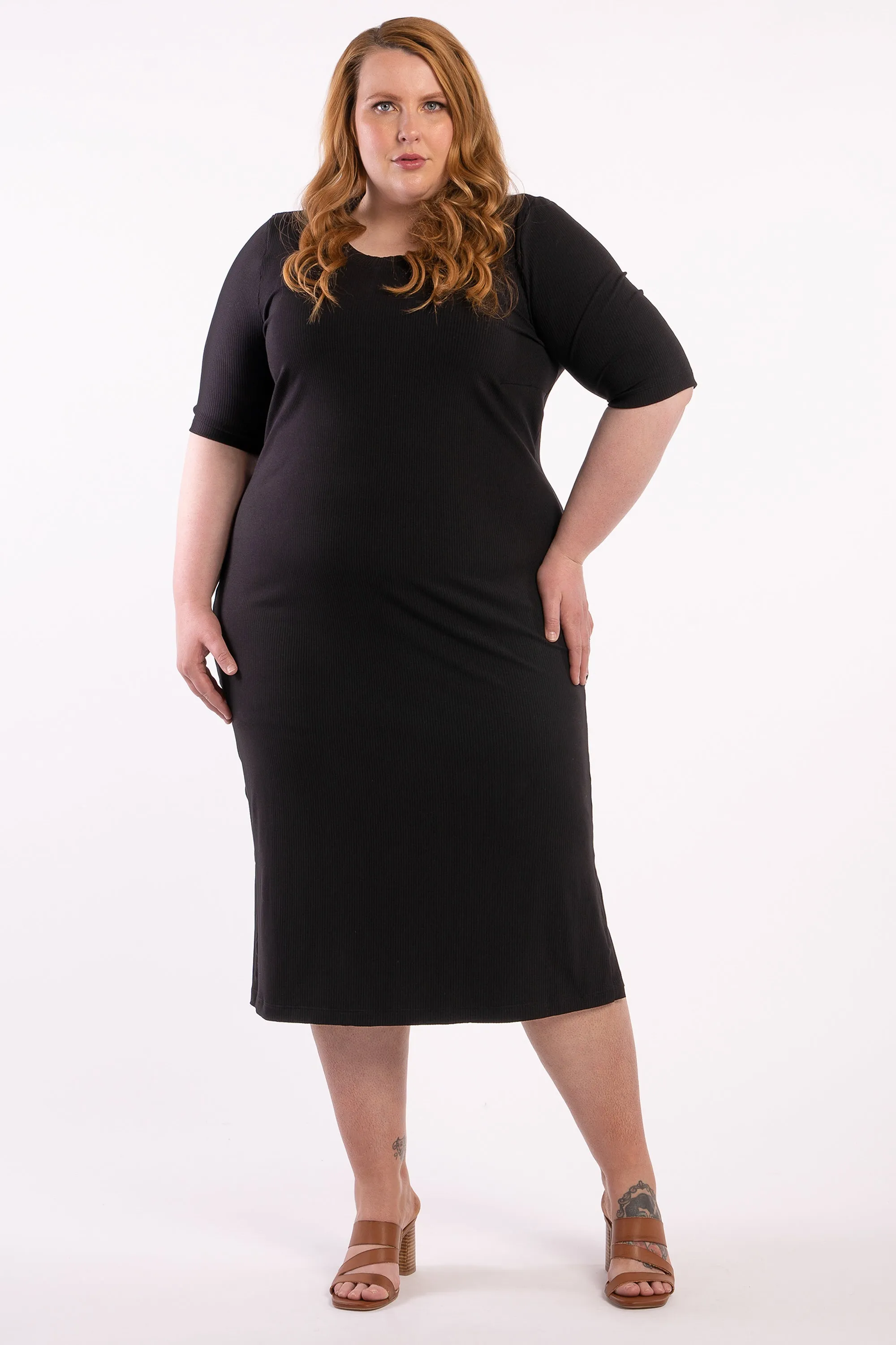 Good As Hell Rib Dress - Black