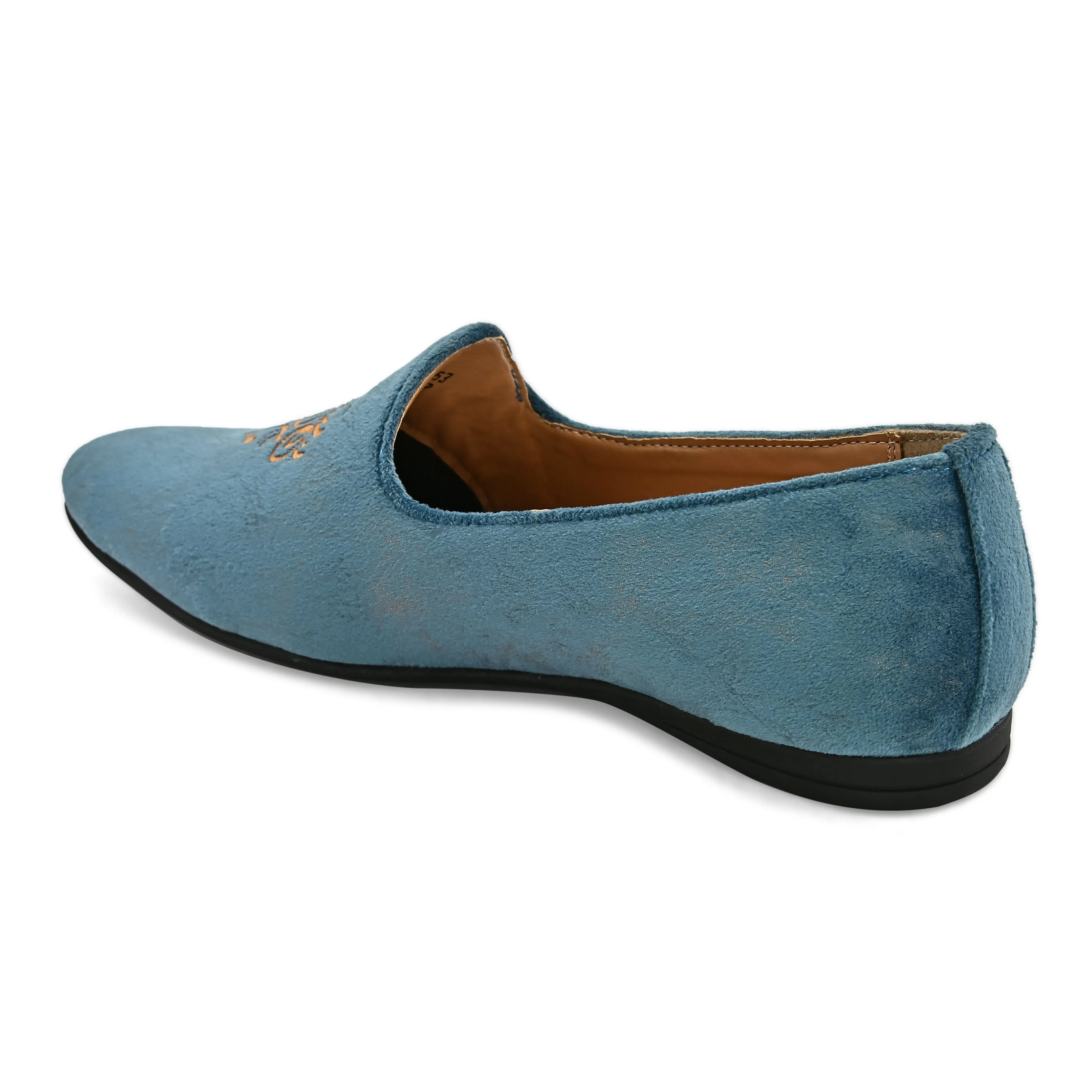 Grace Embroidered Blue Juttis