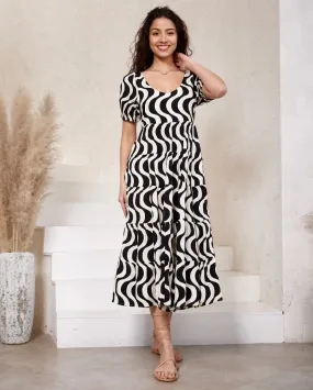 Hayley Midi Dress - Deco