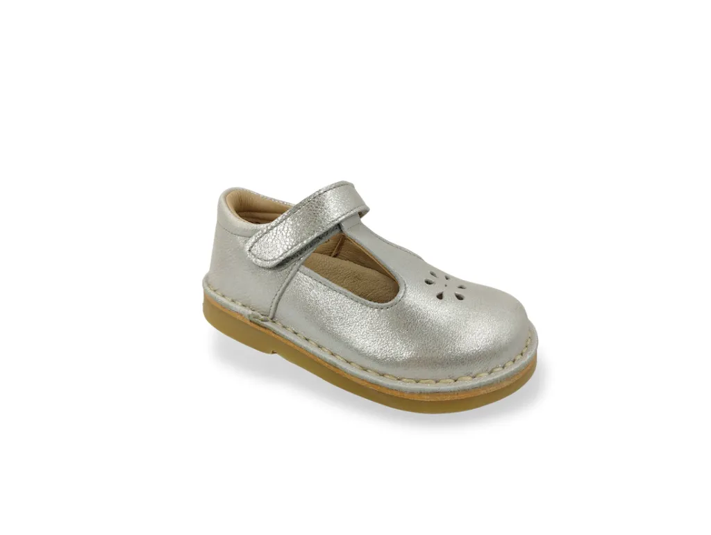 Infant Girls Shoes Petasil Silver T Bar Strap Ciara 2 6113 sale