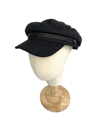 Joe Brown's Black Chelsea Row Peaked Hat One Size