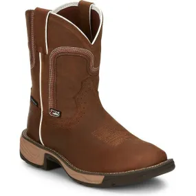 Justin Women's Rush 8 Waterproof Western Work Boot -Brown- SE4359