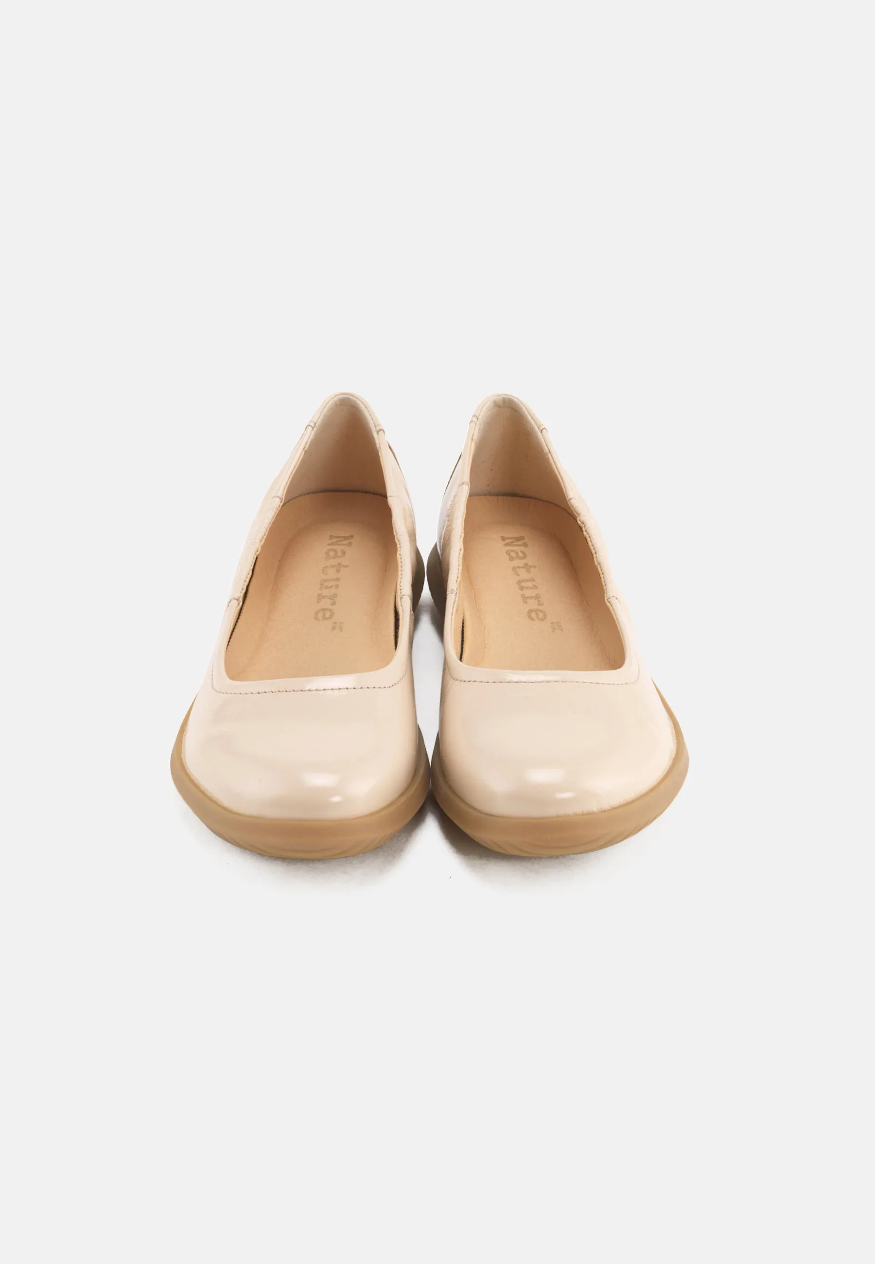 Marie Ballerina Leather - Cream