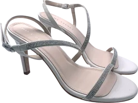 Mint Velvet Cream Bonita Crystal Strap Sandal UK 7 EU 40 👠