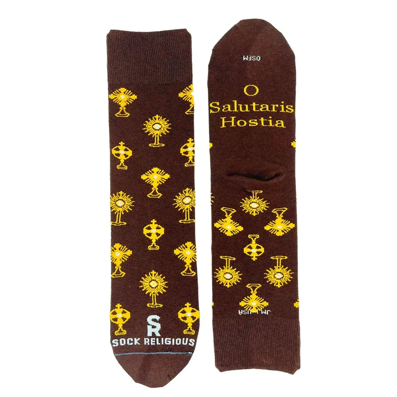 Monstrance Socks - Coffee