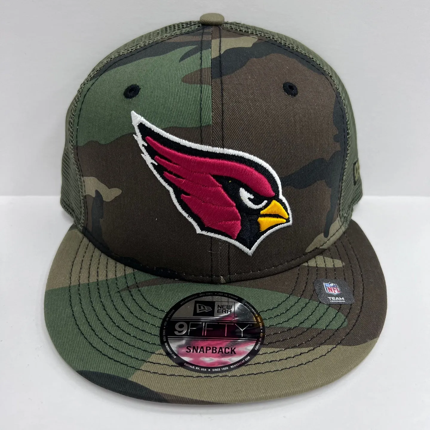 New Era 9FIFTY Arizona Cardinals Mesh Trucker Hat - Olive Camo