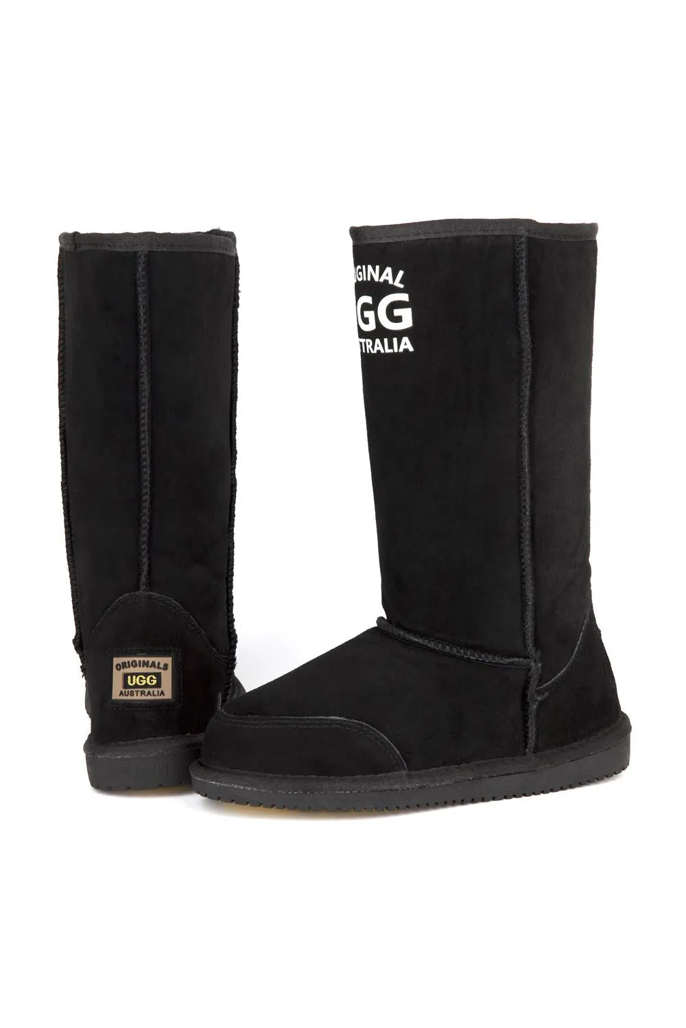 Original UGG Australia Long Plain Black Print Boots