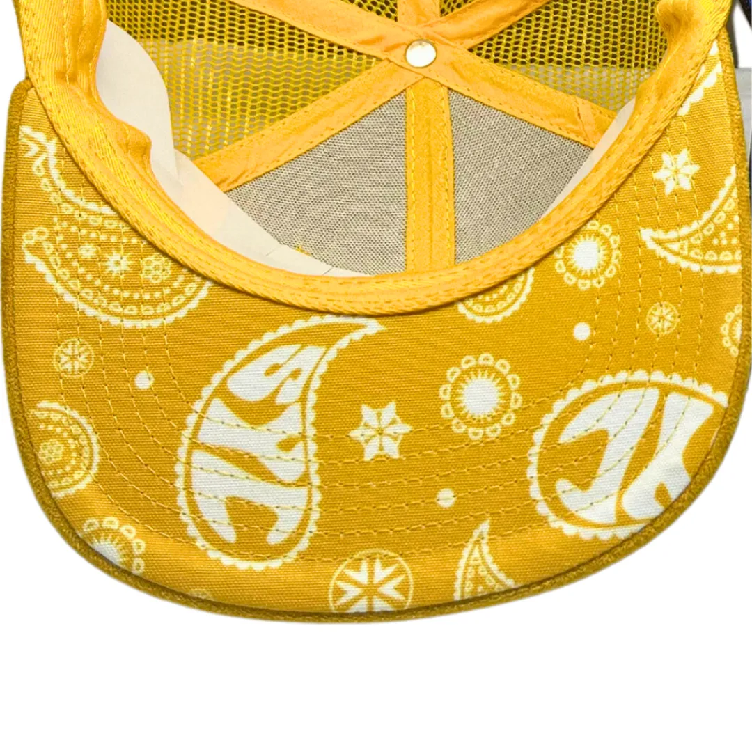 Paisley Trucker Hat - (Street Smarts) Mustard Hat