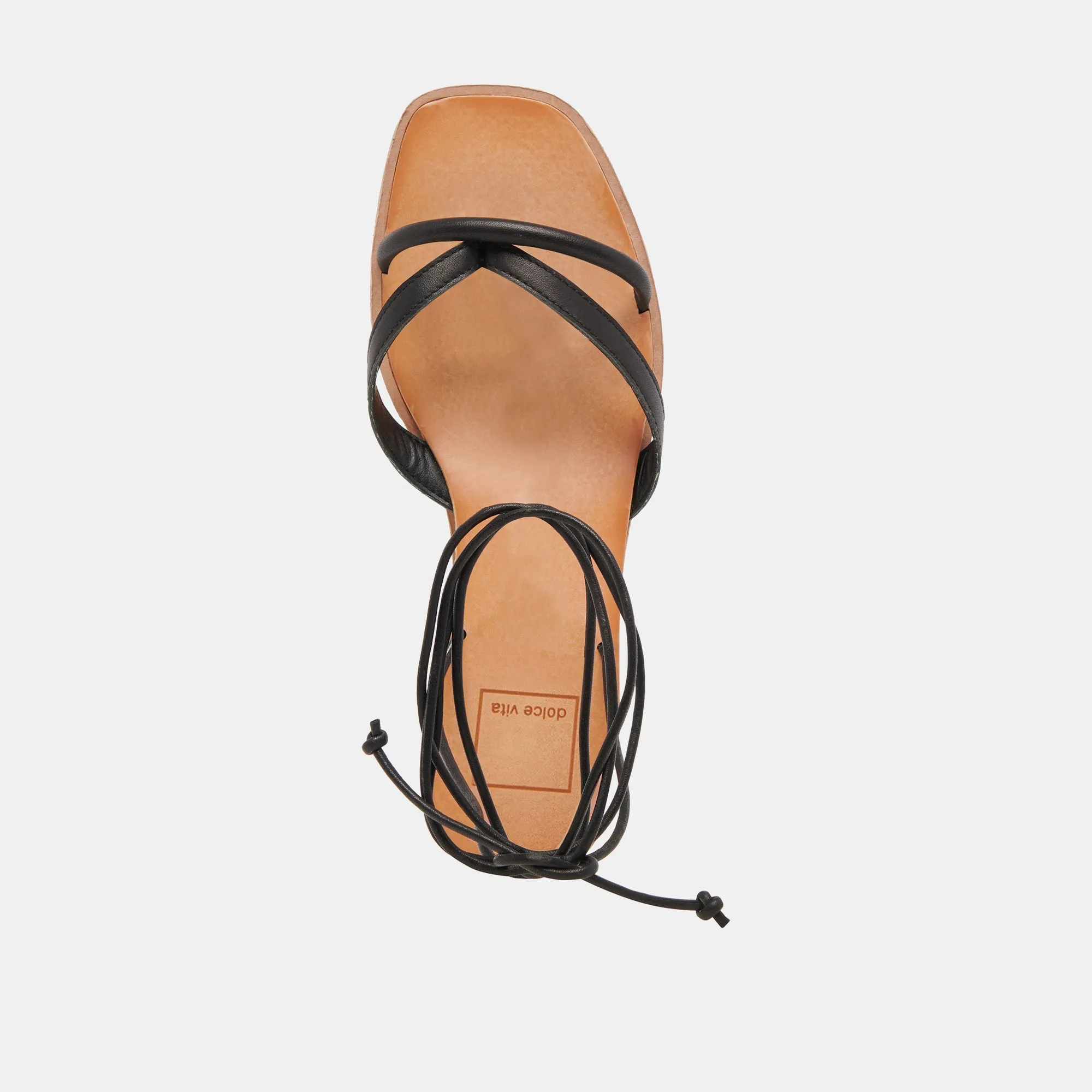 PRAX SANDALS BLACK LEATHER