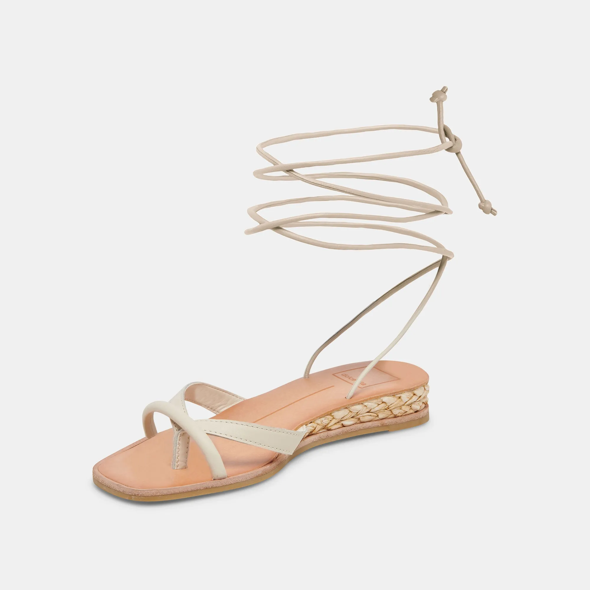 PRAX SANDALS IVORY LEATHER