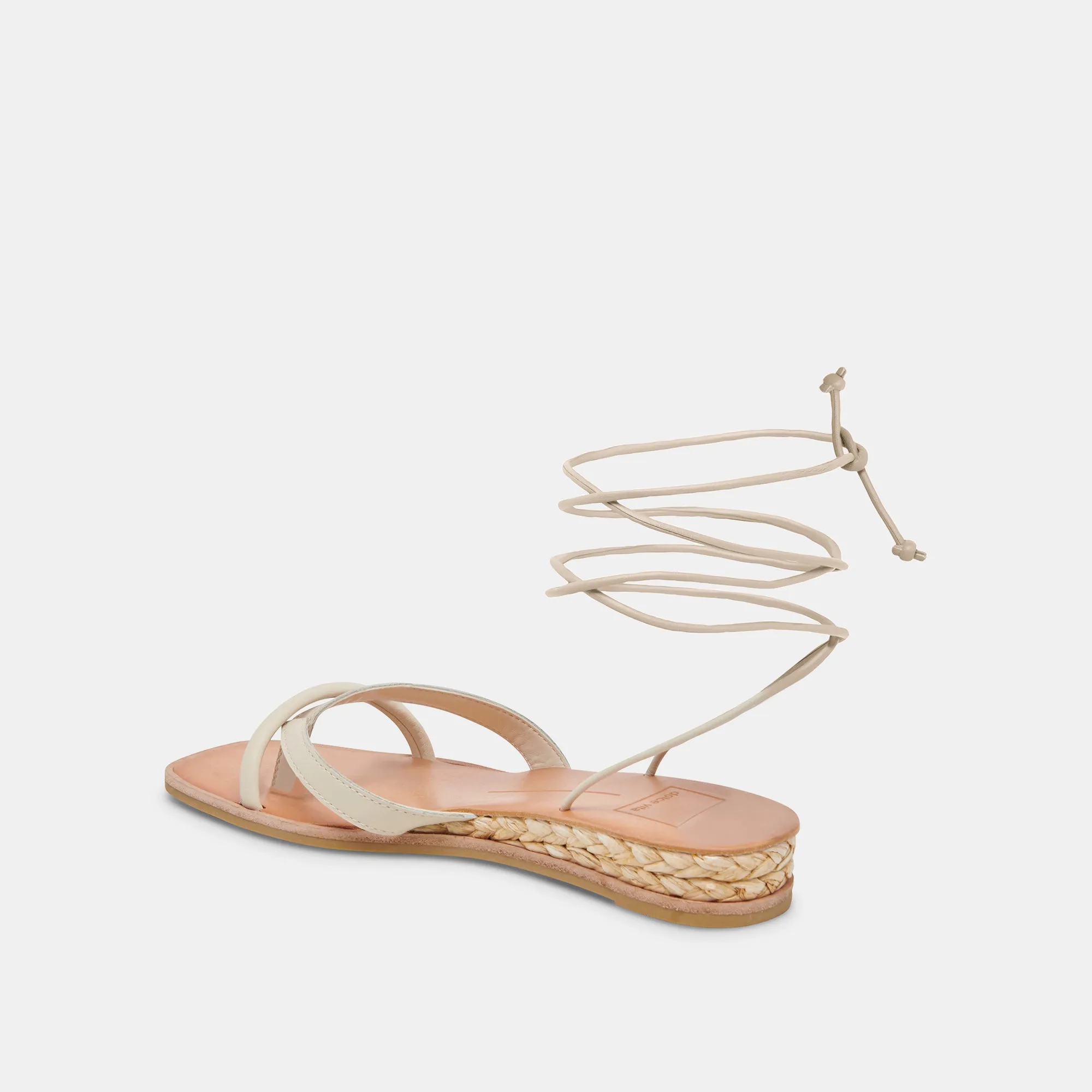 PRAX SANDALS IVORY LEATHER