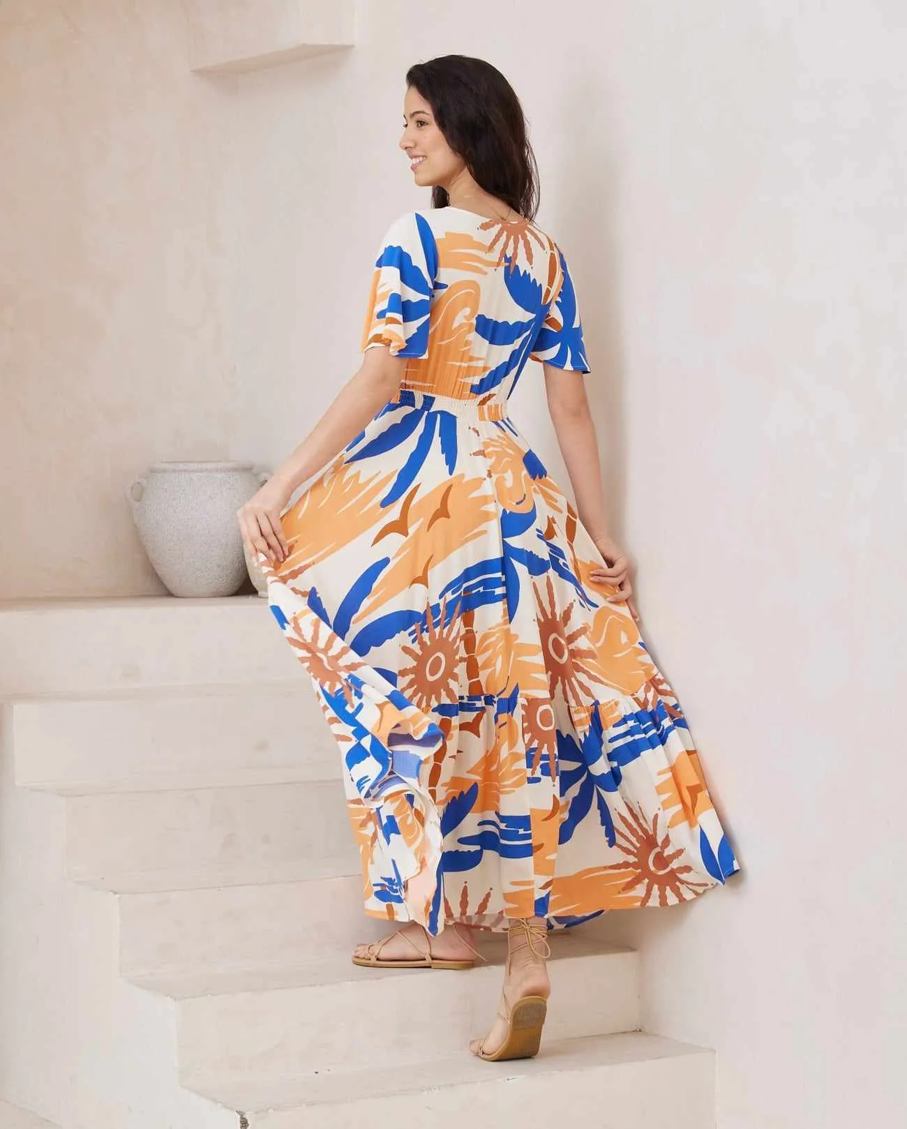 Stacey Maxi Dress - Cosmic Sunset