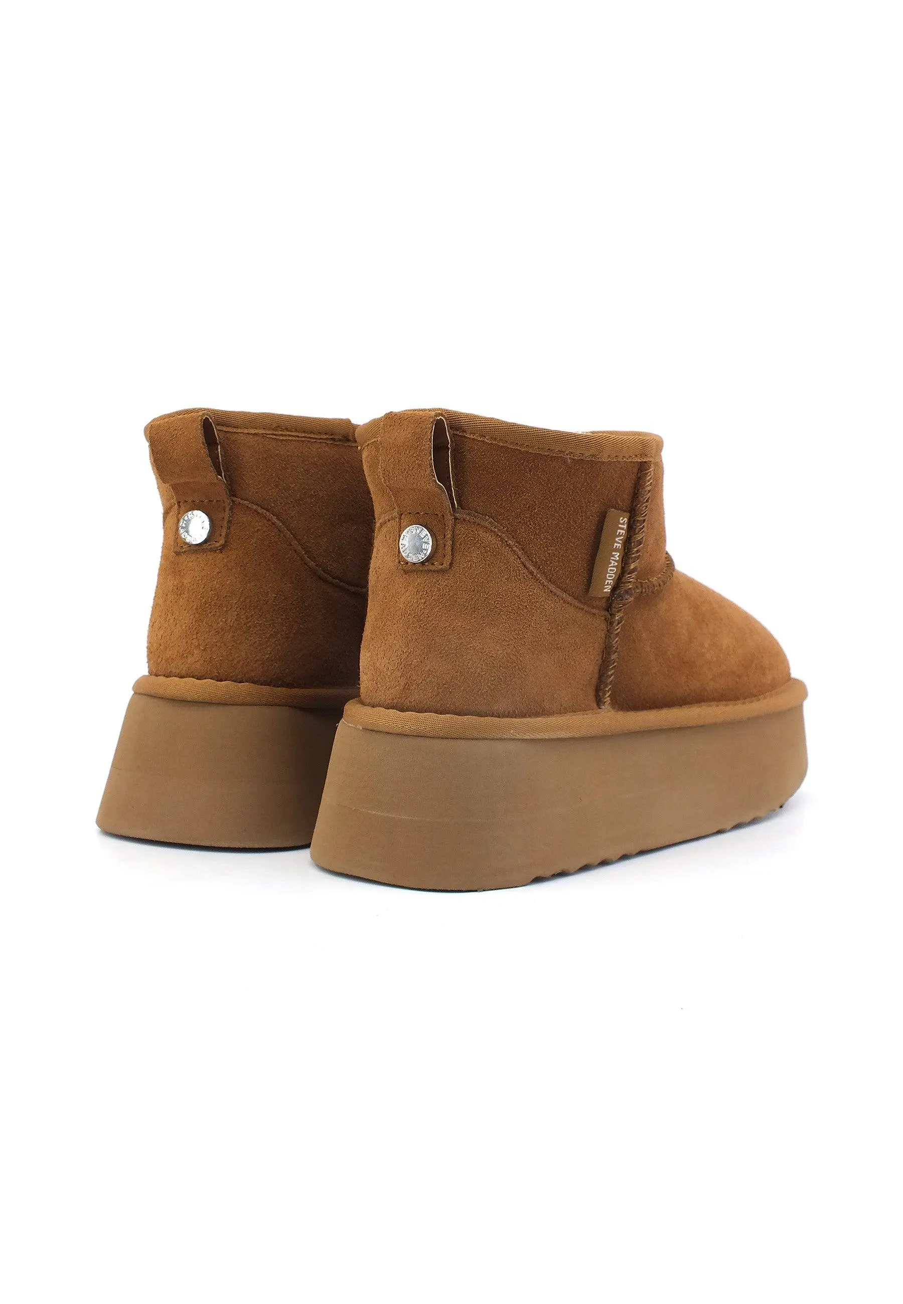 STEVE MADDEN Campfire Stivaletto Pelo Donna Tan Marrone CAMP09S1