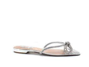 STEVE MADDEN Justi Ciabatta Listini Strass Clear Argento JUST07S1