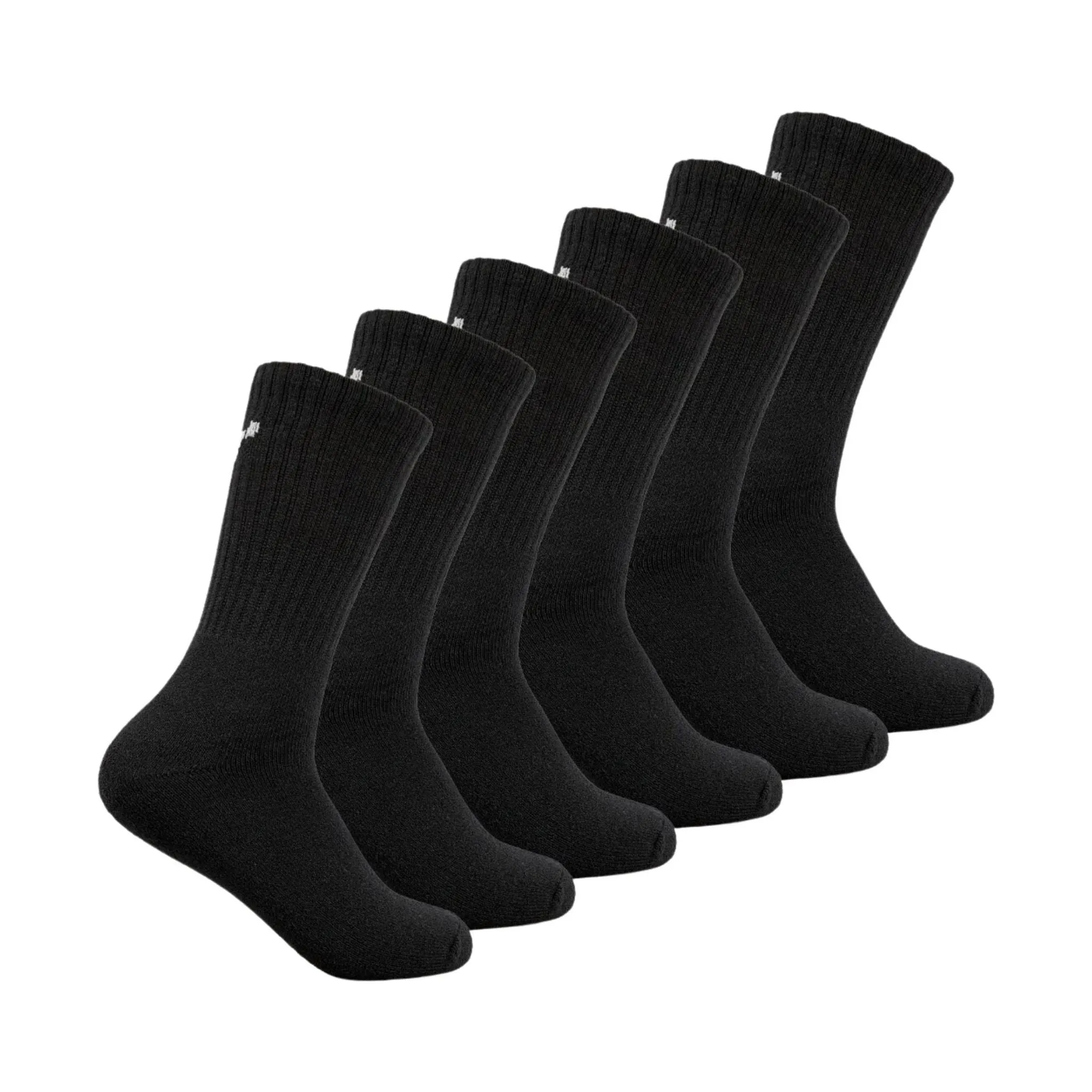 Terramar Work And Sport 6 Pack Socks - Black