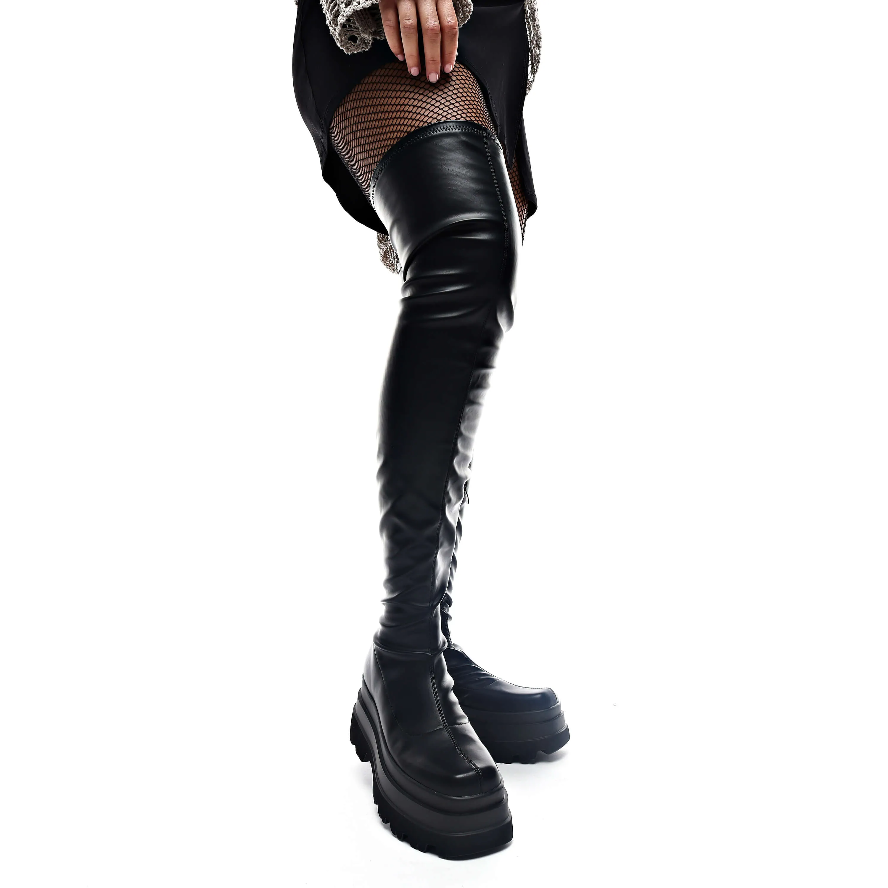 The Elevation Plus Size Thigh High Boots