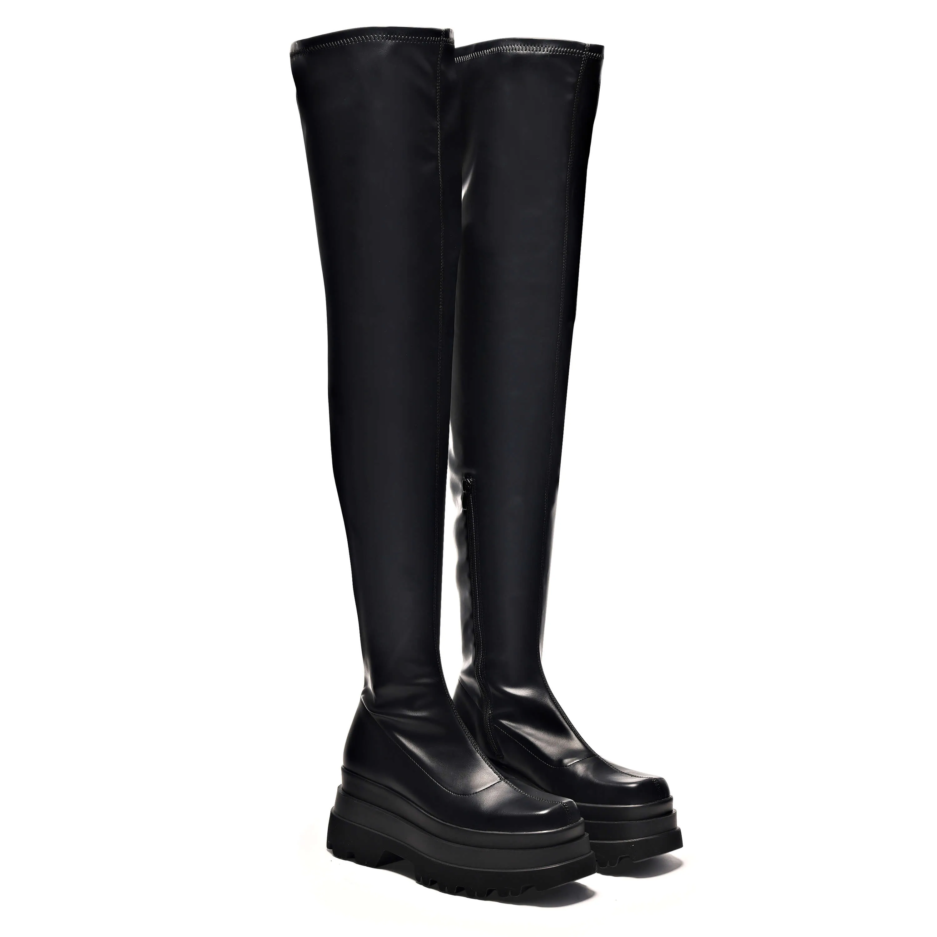 The Elevation Plus Size Thigh High Boots